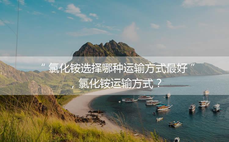 氯化銨選擇哪種運(yùn)輸方式最好，氯化銨運(yùn)輸方式？